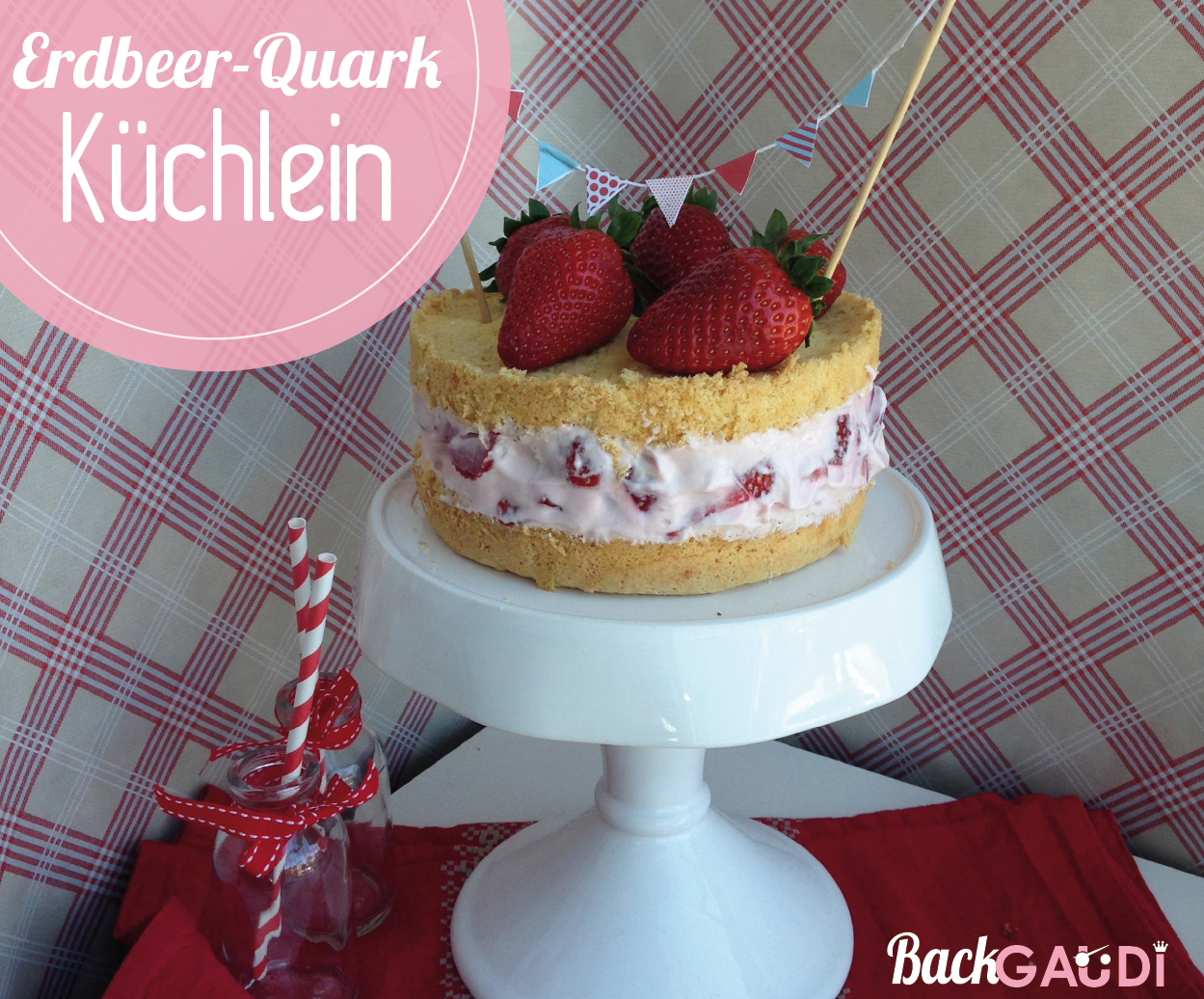 Erdbeer-Quark-Küchlein - BackGAUDI