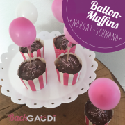 Ballon-Muffins (Nutella-Schmand-Muffins)
