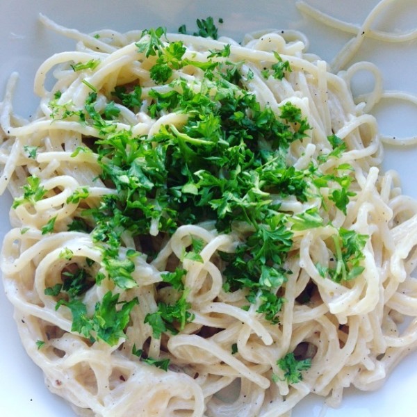 Spaghetti in Sahnesoße (wenns mal schnell gehen muss) - BackGAUDI