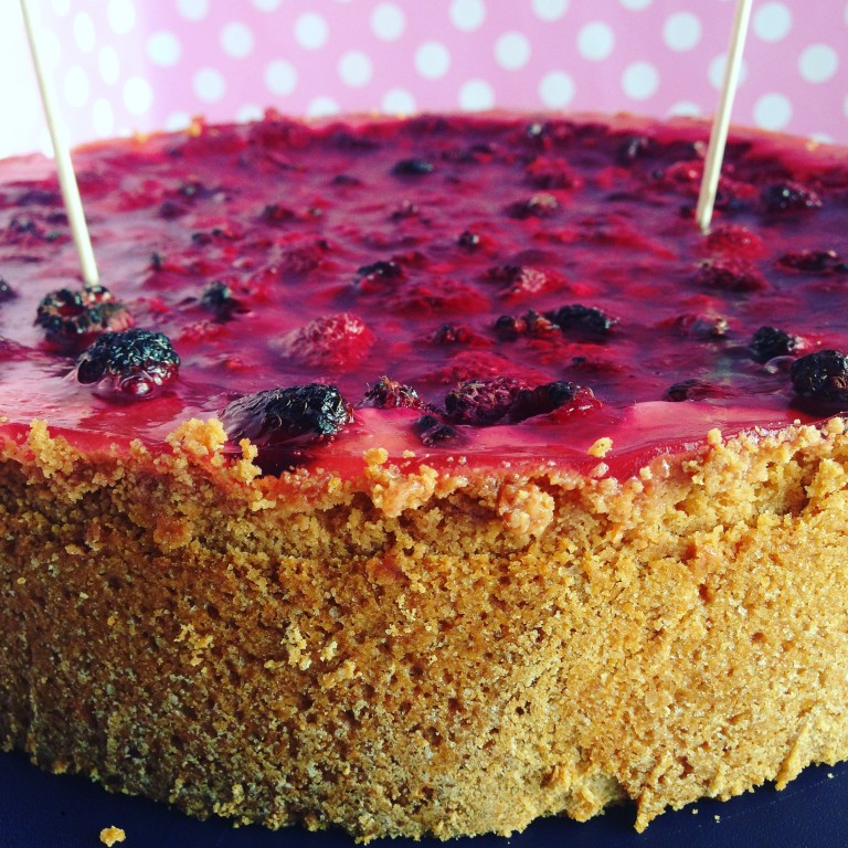 Himbeerkuchen mit Pudding-Schmandcreme - BackGAUDI